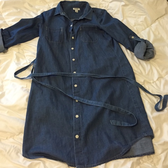 Chambray Shirt Dress