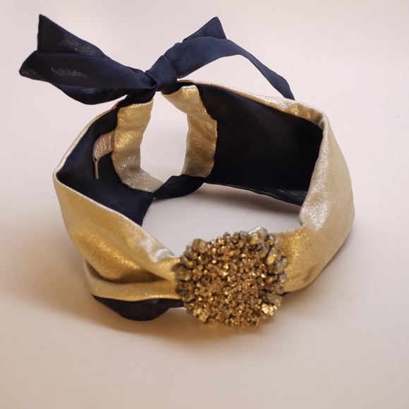 Pyrite and Swarovski head wrap! - Picture 4 of 4