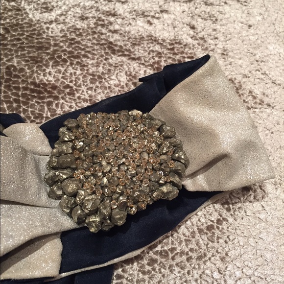 Pyrite and Swarovski head wrap! - Picture 2 of 4