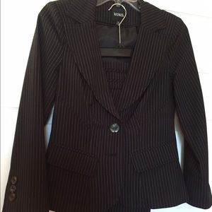 Xoxo black pin stripped suit