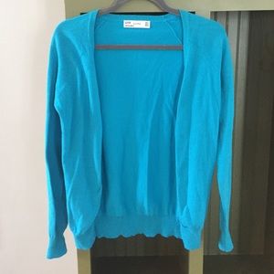 Zara turquoise cardigan M