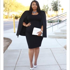 Jackets & Coats - Plus size Black Cape Blazer II Jackets & Coats - Plus size Black Cape Blazer II