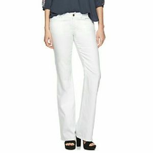 Lauren Conrad White Flare Jeans