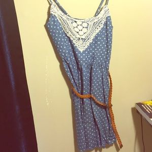 Polka dot spring dress