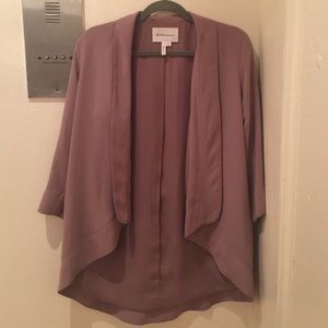 BCBG Generation Mauve Pink Long Cardigan Jacket XS