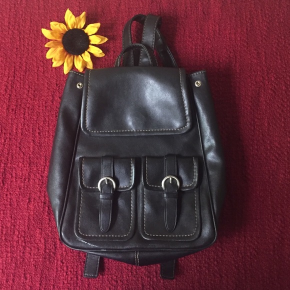 Nine West black backpack purse - Picture 1 of 4