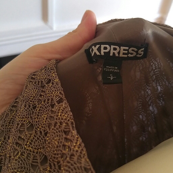 Express gold and black dress - Picture 4 of 4