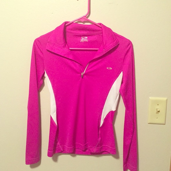 Semi fitted quarter zip up.