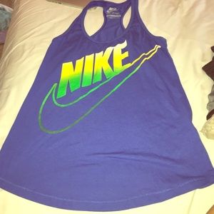Nike dark blue working out tank top!