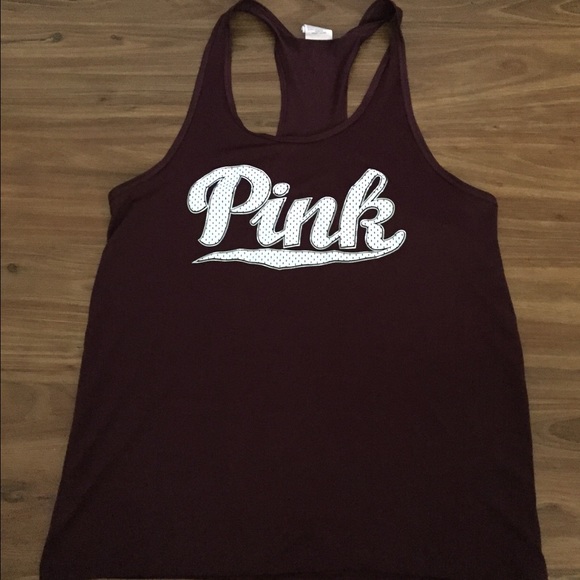Maroon tank workout top