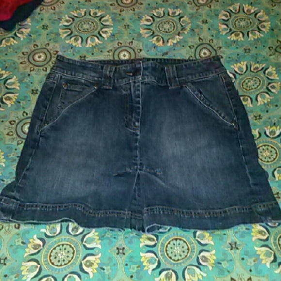 INC jean skirt