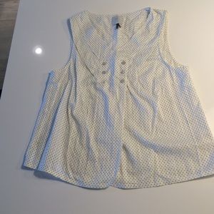 Black and white poka-dot skirt