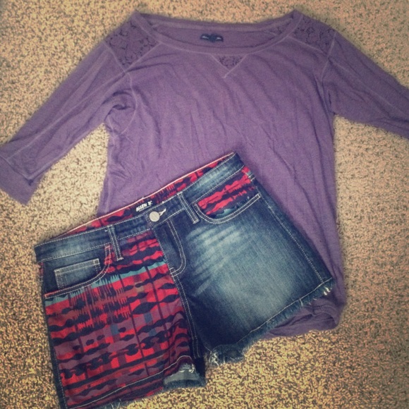 Purple 3/4 sleeve