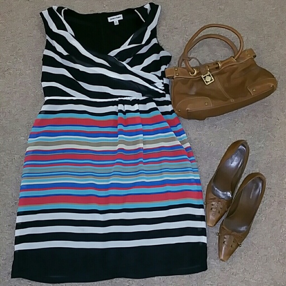 Knee length Shelby & Palmer striped dress