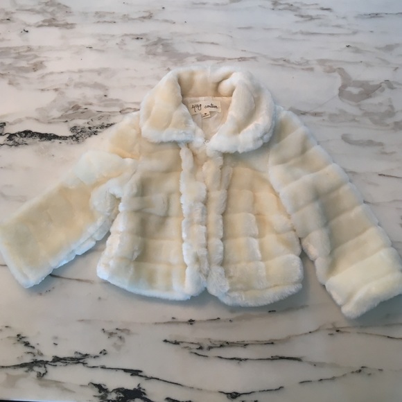 Cream Fuzzy Cocktail Party Jacket