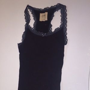 Lace Trimmed Tank Top