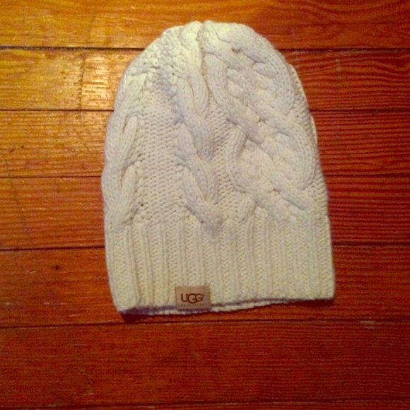 White never worn Ugg winter hat