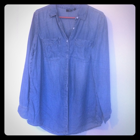 a.n.a chambray shirt