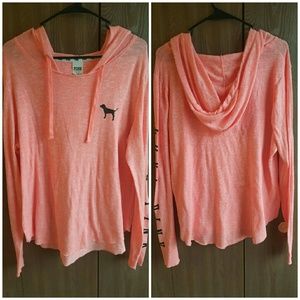 Victorias secret pink beach hoodie tunic