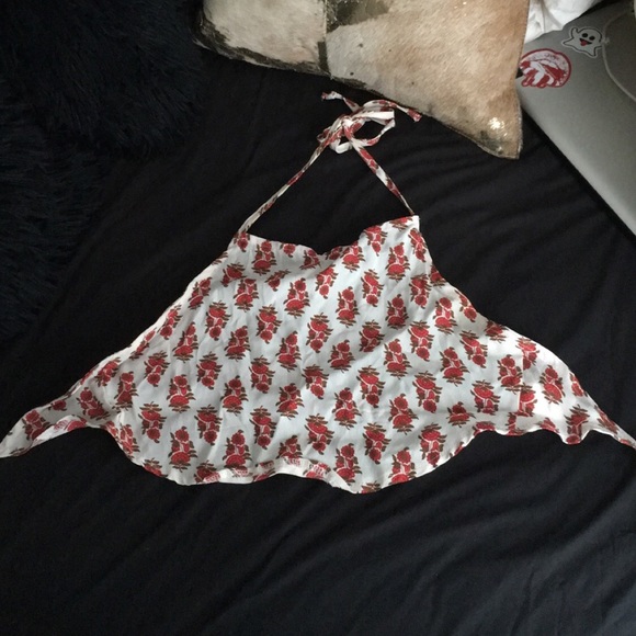 brandy Melville/ John Galt halter tie on crop top