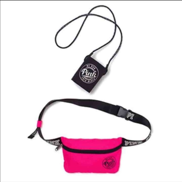❗️SOLD❗️NWT VS Pink Fanny Pack and Loozie - Picture 2 of 3
