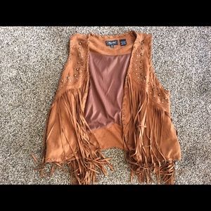 Miss me fringe vest