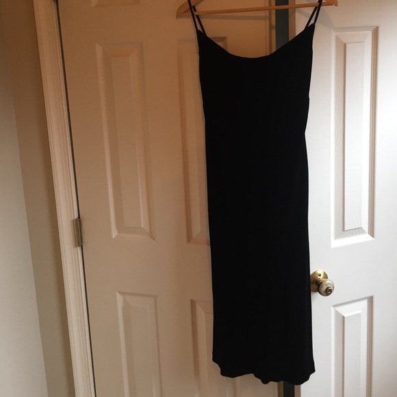 Black velvet dress