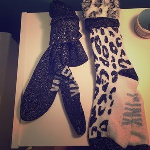 NWOT: 2 pairs of PINK tall socks