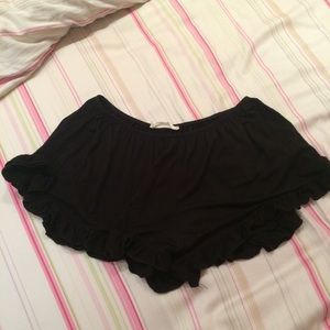 Brandy Melville Black Silky Vodi Shorts