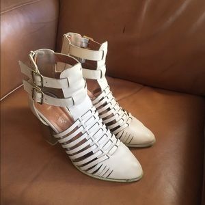 Shoes - Nude Sandal Booties Shoes - Nude Sandal Booties