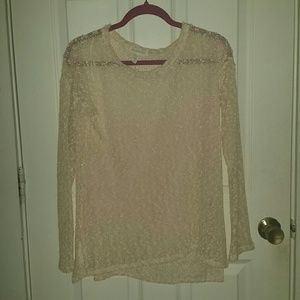 Aeropostale sparkling open knit sweater