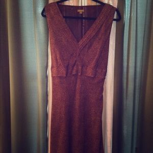 Mid length wine-colored dress