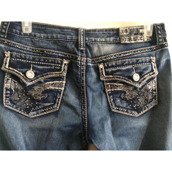 Hydraulic Distressed Jeans
