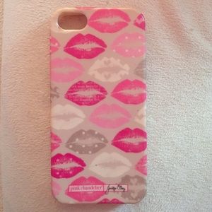 Pink Chandelier lips IPhone 5 case