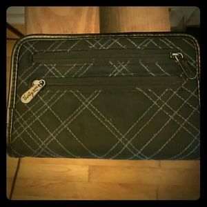 Plaid Embroidered Thirty-One Wallet/Organizer