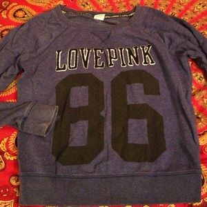 VS pink crew neck sweatshirt (purple)