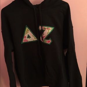 Delta Zeta letter hoodie