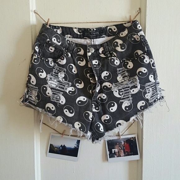 😈 evil twin yin yang shorts 😈