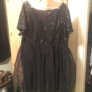 Torrid brand black sequin dress