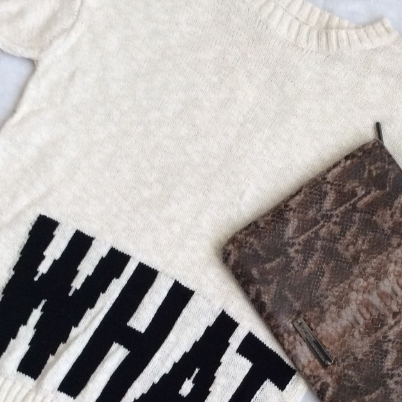 SUPER CUTE "WHATEVER" SWEATER!!!
