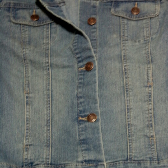 🆕  Faded Glory classic denim jean jacket S - Picture 3 of 4