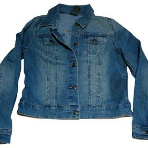 🆕  Faded Glory classic denim jean jacket S