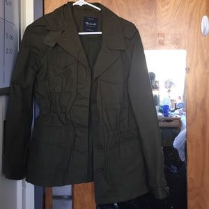 Madewell army green jacket