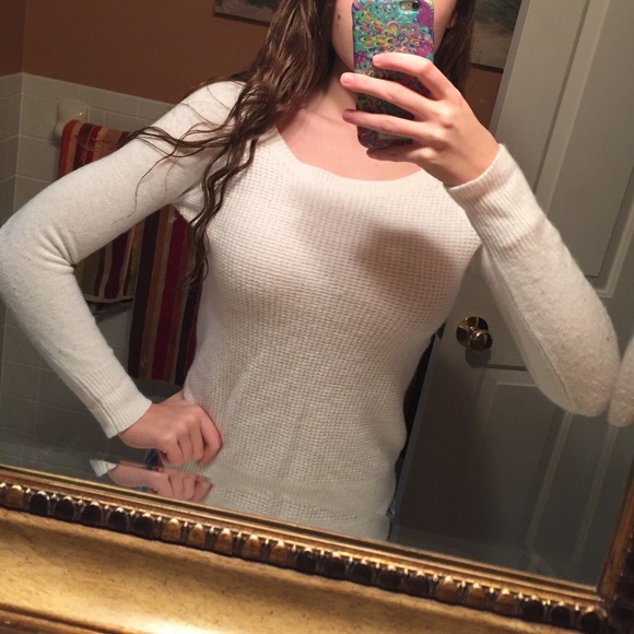 J.Crew white colored sweater - Picture 3 of 4