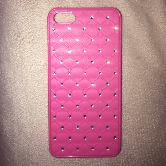 iPhone 5 pink bedazzled case