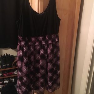 Black and purple dress