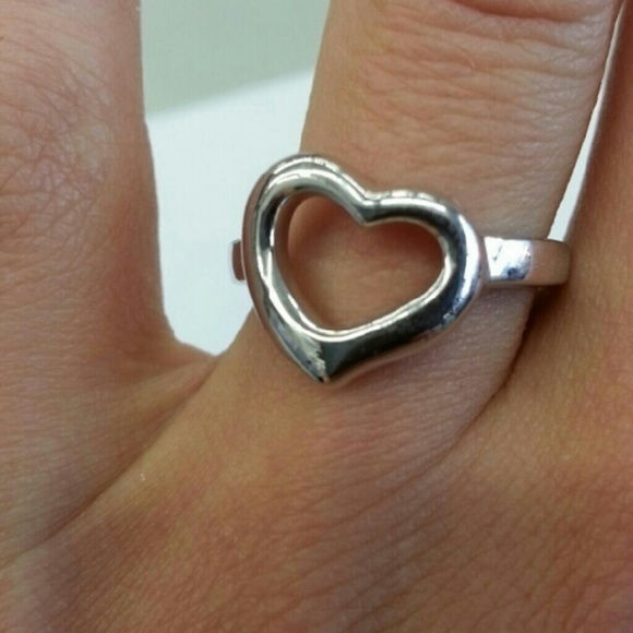 Jewelry - .925 Sterling Silver Heart Shaped woman's Ring