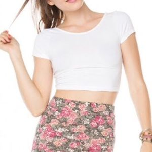 Brandy Melville white crop top