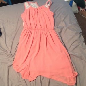 Peach colored iz byer dress