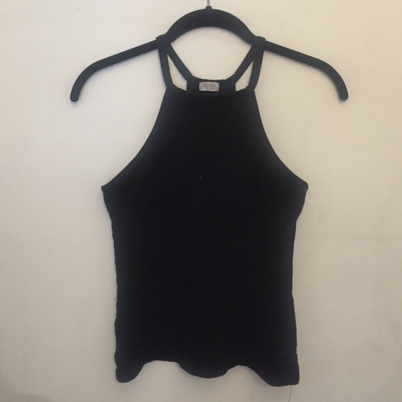 Black halter top